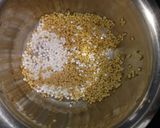 A picture of step 1 of Appam and White Saagu(White Kurma).