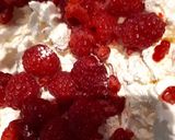 A picture of step 15 of Raspberry and Chocolate Brownie Meringue Cake.