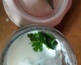 A picture of step 2 of Coriander raita🌿.