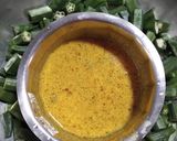 A picture of step 2 of Mustard Okra.
