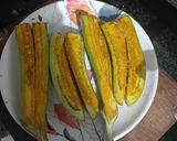 A picture of step 2 of Begun (Baingan) Basanti - My first bengali side dish for lunch of 2026.