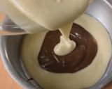 A picture of step 6 of Eggless marble cake.
