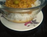 A picture of step 1 of Rice bowl curry.