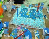 صورة لخطوة 4 من وصفة كيكة عيد ميلاد🎈🎊🎉🎁 ابني حبيبي👶😍🥰