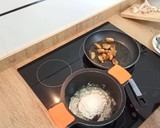 Foto del paso 2 de la receta: Espirales de pasta con alcachofas y salsa velouté al curry