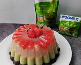 Foto langkah ke 5 dari resep Puding matcha mix 3 lapis.