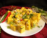 A picture of step 5 of Khandvi Bites.