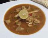 A picture of step 5 of Mutton trotter (bakray k paye).