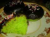 Bolu kukus pandan coklat