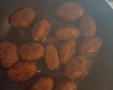 A picture of step 4 of Beef kofta with homemade ras El Hanout spice mix.