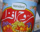 A picture of step 1 of Rooh afza ice cream shake.