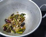 A picture of step 1 of Dal Palak.