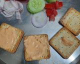 A picture of step 3 of Crackers Sandwiches.