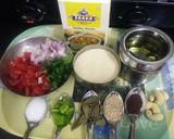 A picture of step 2 of Ciba sambhar masala upma.