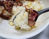 Hình bước làm 4 của món Xôi dừa hạt sen