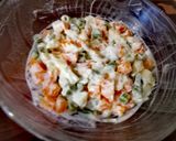 A picture of step 1 of Russian Salad Sandwich.