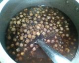 A picture of step 1 of White chana with methi poori /Ajwain poori.