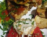 Foto del paso 4 de la receta: Tortilla de papas con tomate y batata fritas