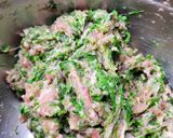小白菜豬肉蒸餃(餃皮燙麵法）的食譜步驟5照片