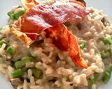 Foto langkah ke 8 dari resep Risotto ai funghi con asparagi (risotto dengan jamur dan asparagus) resep ibu mertua.