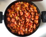 Lecsó virslivel recept fázis 8 fotója