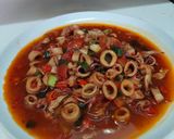 Foto langkah ke 3 dari resep Cumi Pedas Saus Tiram.