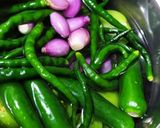 Foto langkah ke 1 dari resep Sambal/sambel Cabai Hijau.