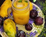 A picture of step 6 of Mango Plum Peaches Mocktail 🍑🥭 🫐.