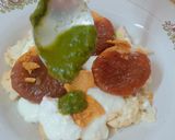 A picture of step 18 of Dahi Bhalla Papadi Bliss.
