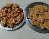 A picture of step 5 of Til and Peanut chikki.