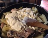 Foto del paso 2 de la receta: Pollo al sartén con crema y papas