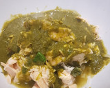 Foto del paso 7 de la receta: Salmón escalfado con crema de espinacas al coco