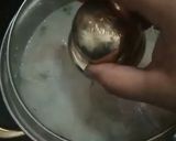 A picture of step 10 of Soup e jo (cream of barley soup).