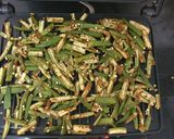 A picture of step 6 of Grilled kurkure bhindi.