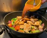 A picture of step 8 of Chilli chicken.
