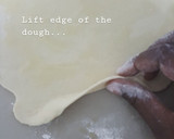 A picture of step 3 of How To Get Soft Layered Chapati using the fan method.