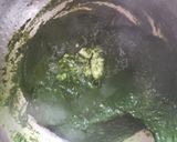 A picture of step 8 of Corn Palak.