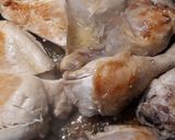 A picture of step 1 of Honey Bourbon Chicken.