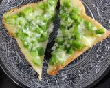 A picture of step 2 of Chilli cheese Toast.