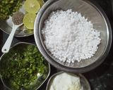 A picture of step 1 of Potato Sabudana Appe.