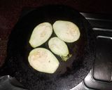 A picture of step 1 of Eggplant Roll ups.