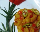 A picture of step 4 of Aloo ki bujhiya.