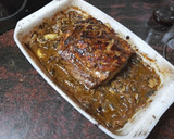 Foto del paso 4 de la receta: Cinta de lomo con champiñones al horno y papas fritas