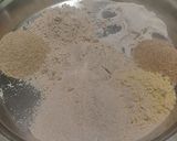 A picture of step 2 of Multigrain Atta Brinjal & Curd Thalipith.