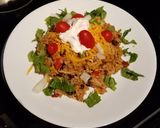 A picture of step 8 of Instapot Chicken Burrito Bowls.
