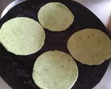 A picture of step 4 of Palak Puri.