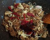 Gambar langkah 5 resipi Daging Goreng Ketumbar.