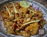 A picture of step 6 of Subki jan Aloo gobhi.