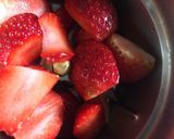A picture of step 4 of Strawberry Cream Cheese in  Chocolate Cup.