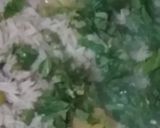 A picture of step 8 of Aloo mater methi pulao.